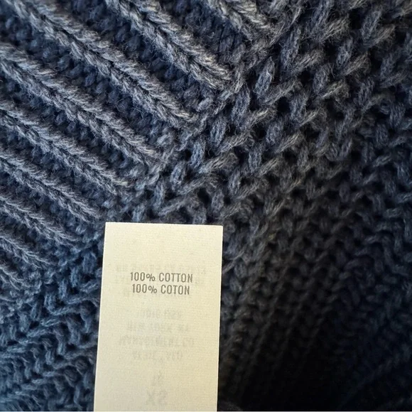 Aerie NWT Oversized Sweater Cotton Blue - Picture 7 of 7